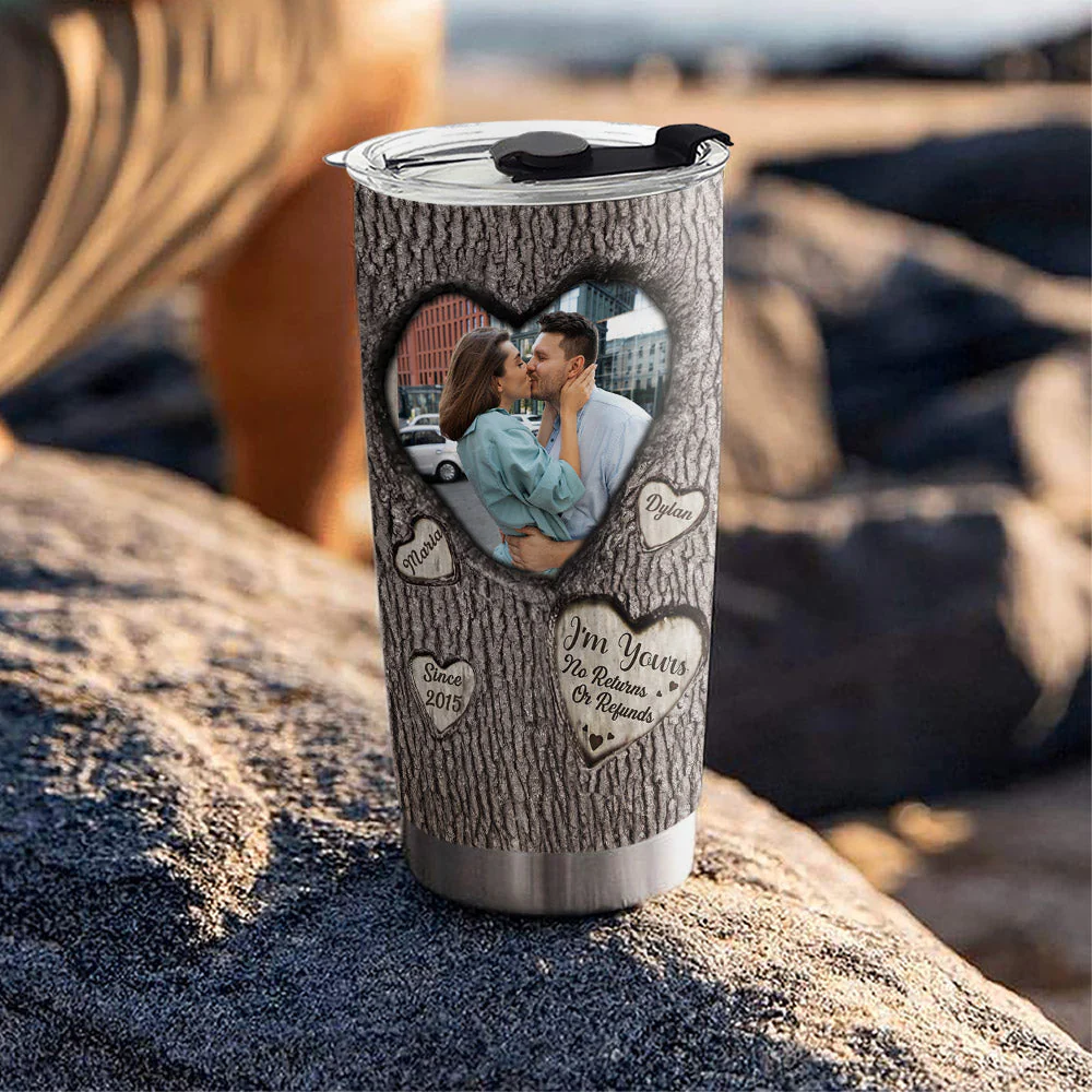 Im Yours No Returns Or Refunds - Personalized Custom Tumbler - Image 2