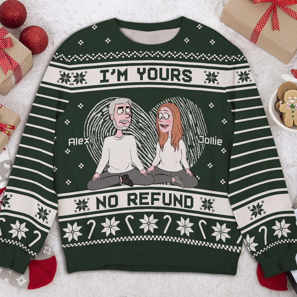 I'm Yours - Personalized Custom All-Over-Print Sweatshirt - Image 2