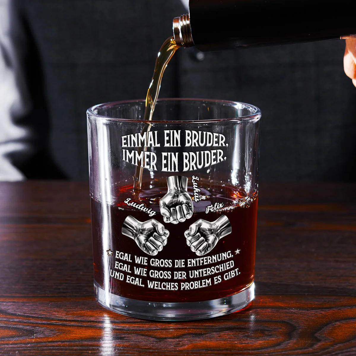 Immer Mein Bruder – Personalisiertes Whiskyglas - Image 3