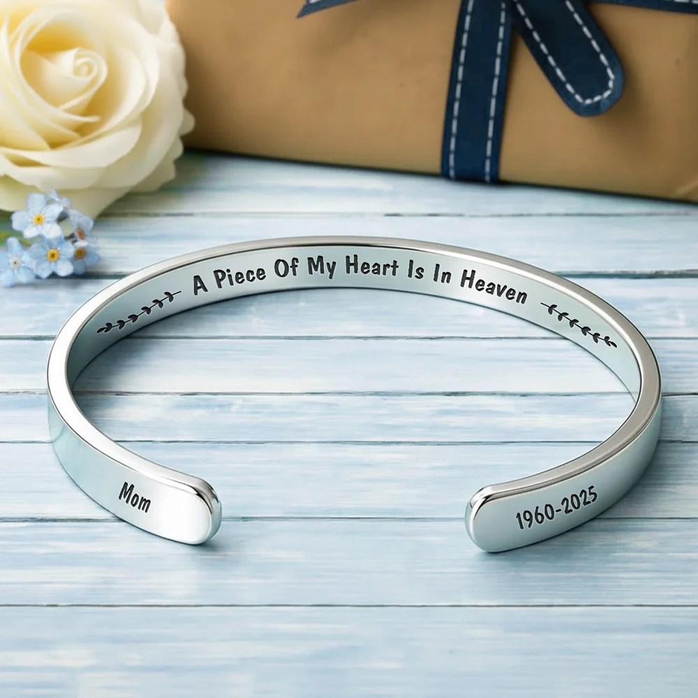In Heaven - Personalized Custom Bracelet Cuff