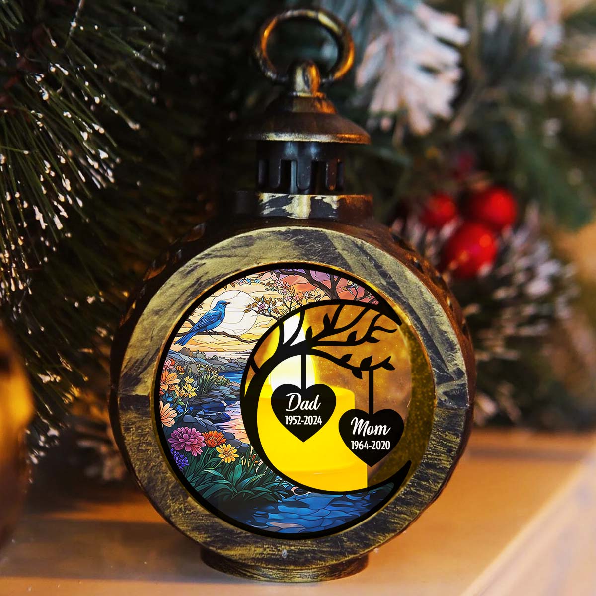 In Heaven - Personalized Custom Christmas Lantern - Image 6