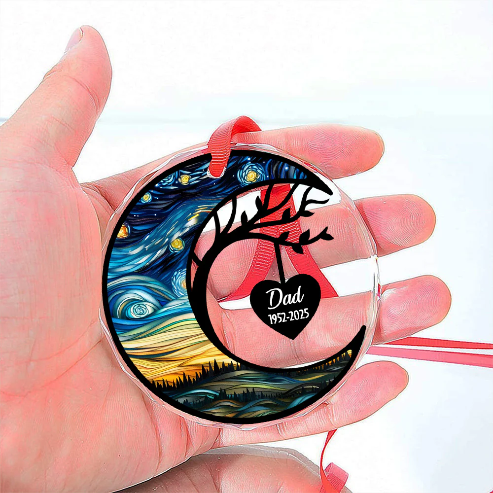 In Heaven - Personalized Custom Glass Ornament - Image 4