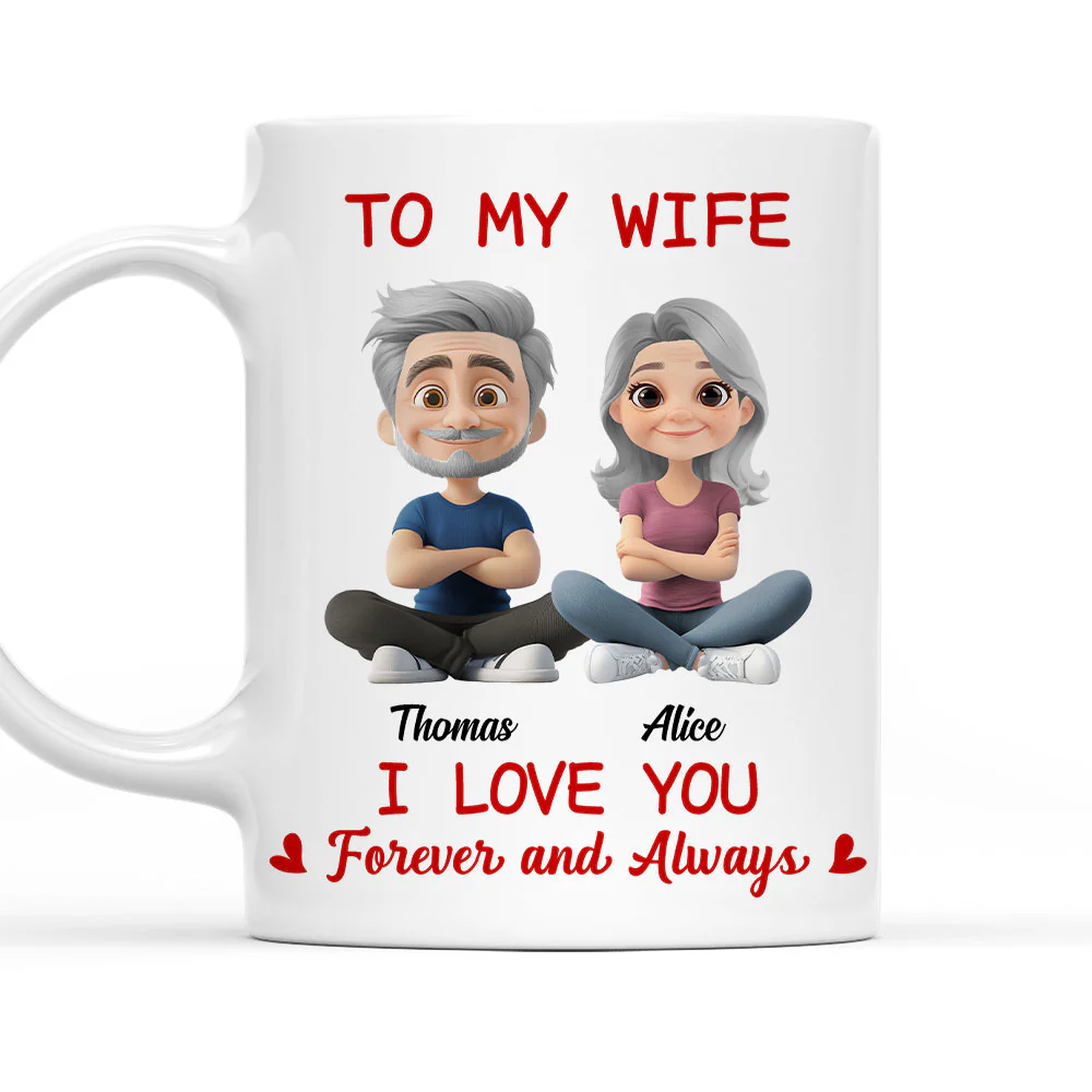 In Love With You My Wife - Personalized Custom Coffee Mug