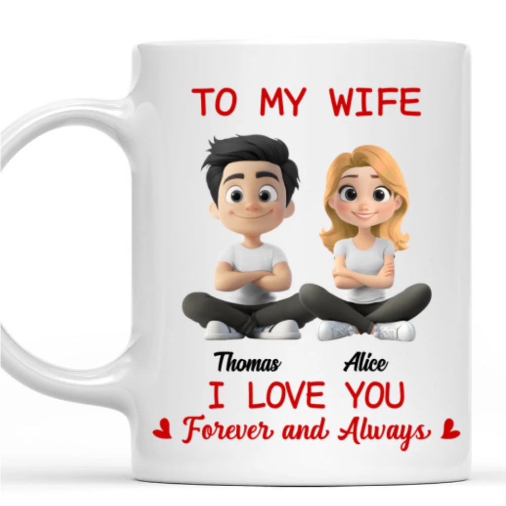 In Love With You My Wife - Personalized Custom Coffee Mug - Image 7