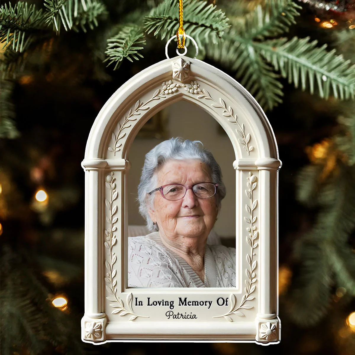 In Loving Memorial - Personalized Custom Acrylic Ornament - Image 3
