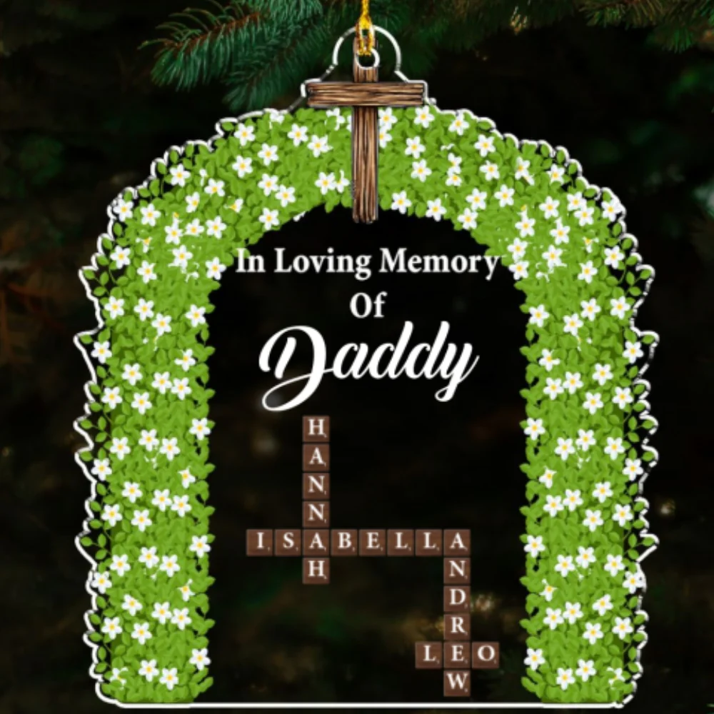 In Loving Memory Forever - Personalized Custom Acrylic Ornament - Image 6