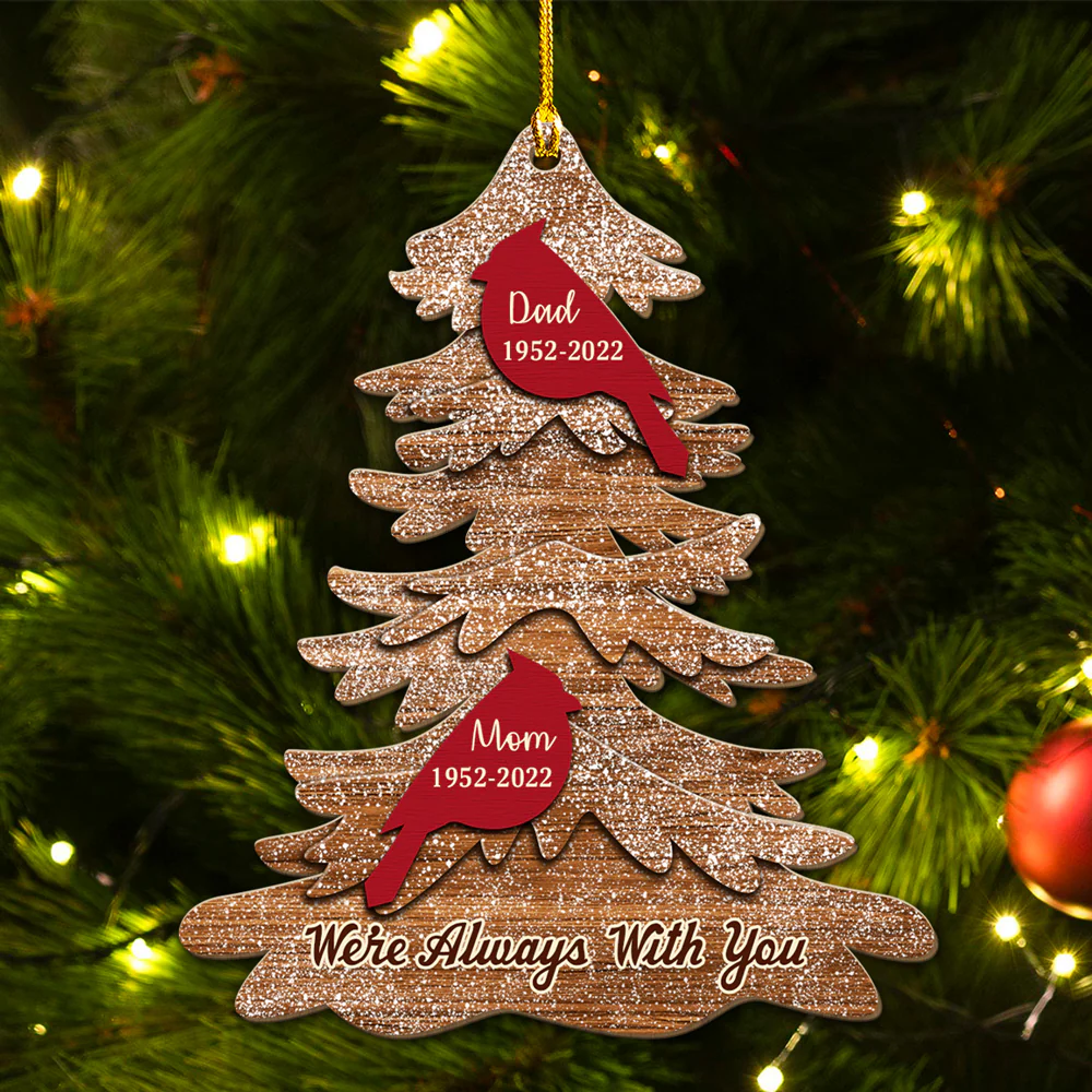 In Loving Memory - Personalized Custom Wood Ornament - Image 2
