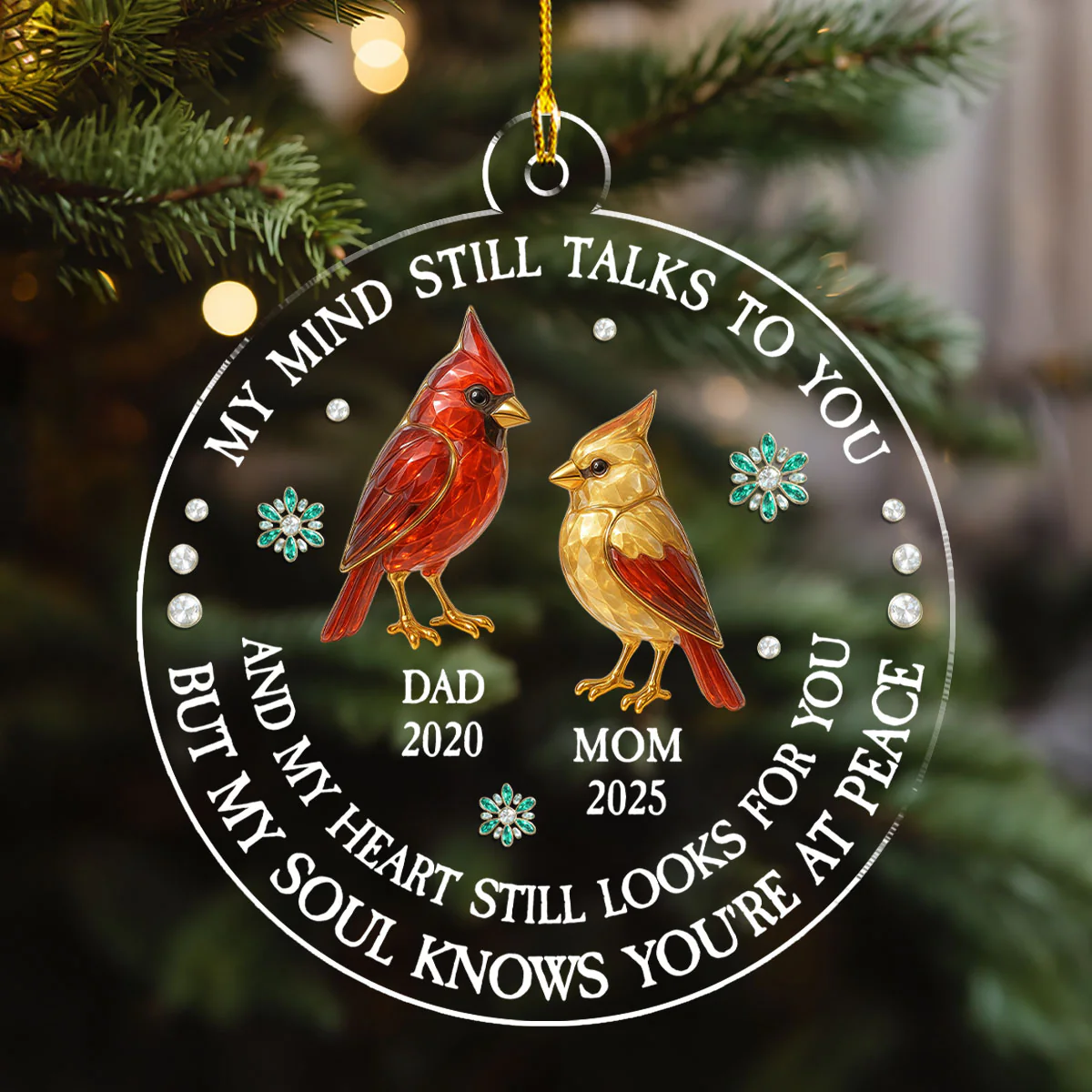 In Memoriam - Personalized Custom Acrylic Ornament