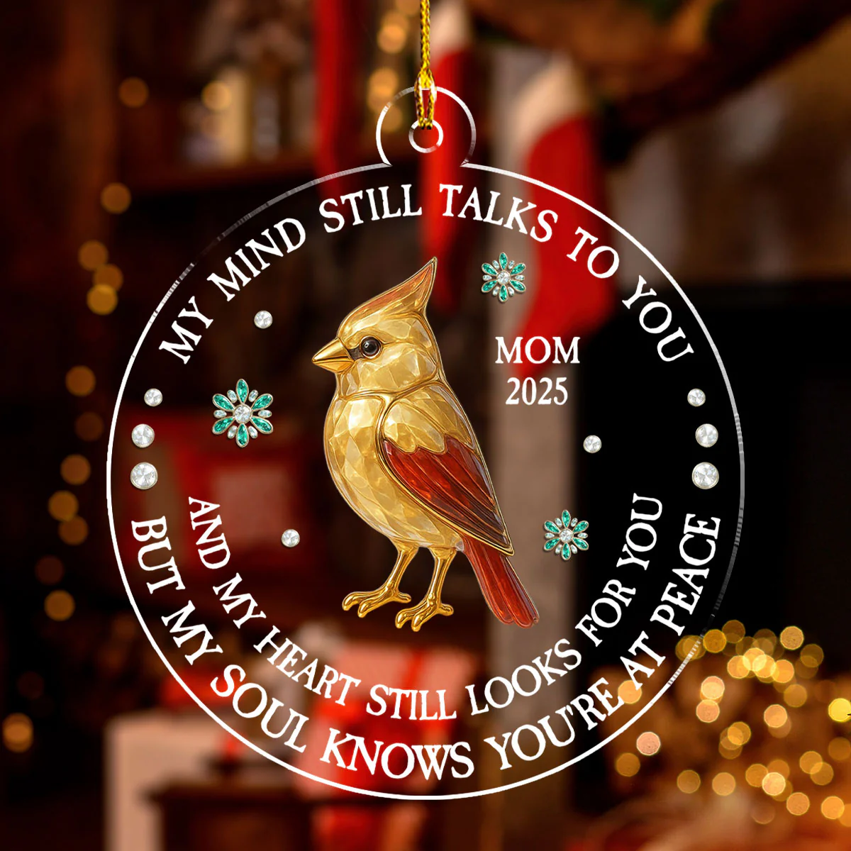 In Memoriam - Personalized Custom Acrylic Ornament - Image 3