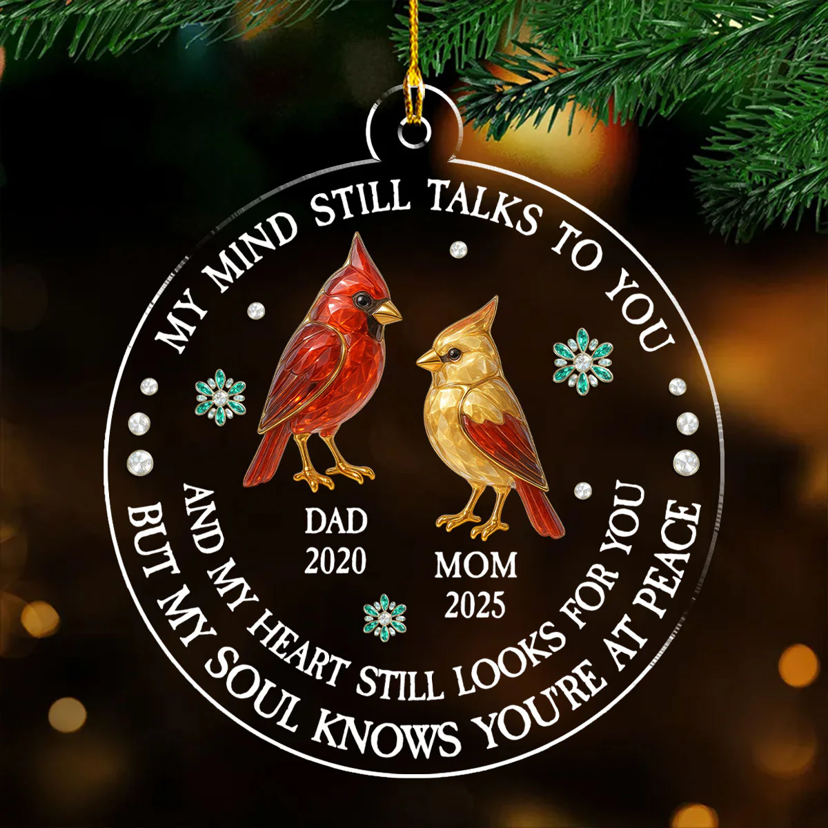 In Memoriam - Personalized Custom Acrylic Ornament - Image 4