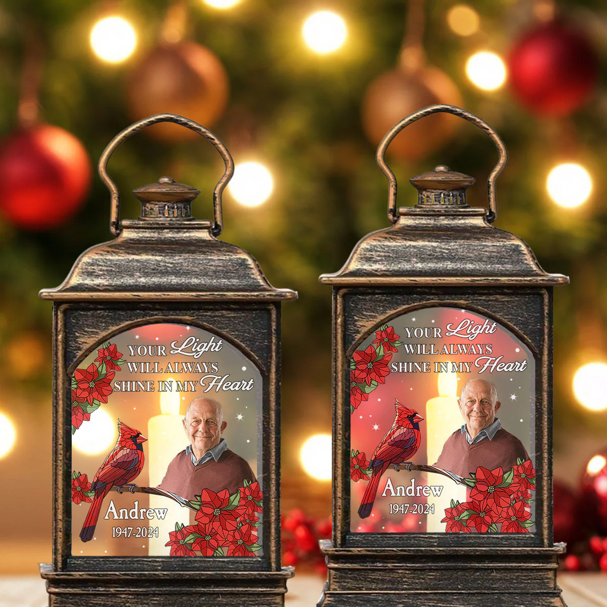 In My Heart - Personalized Custom Christmas Wind Lamp - Image 2