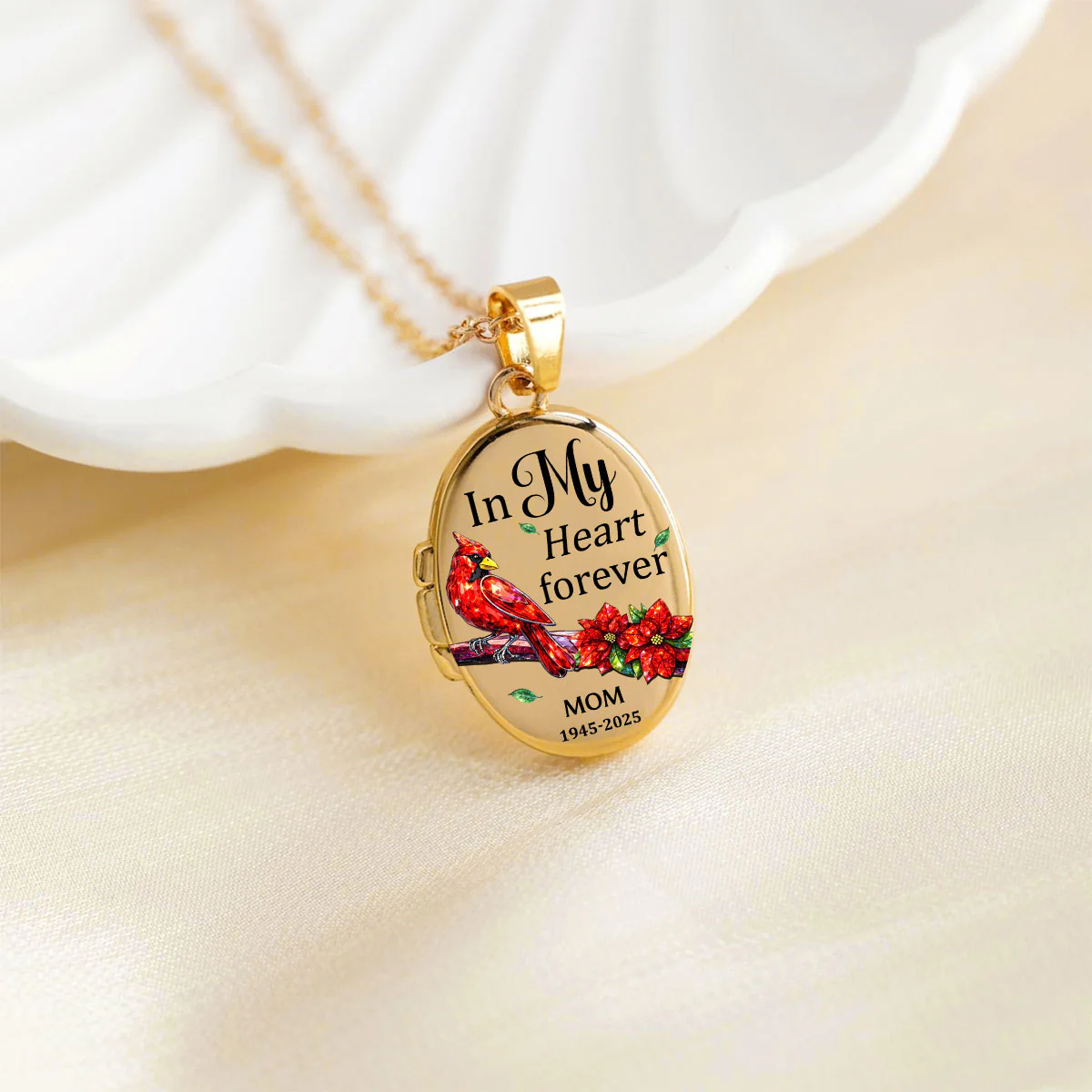 In My Heart - Personalized Custom Locket Necklace - Image 4