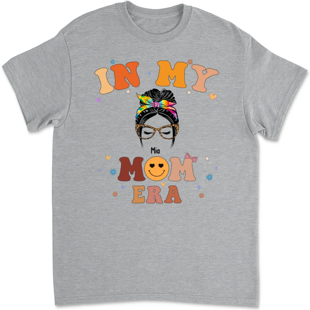 In My Mom Era - Personalized Custom T-shirt And Onesie - Image 5