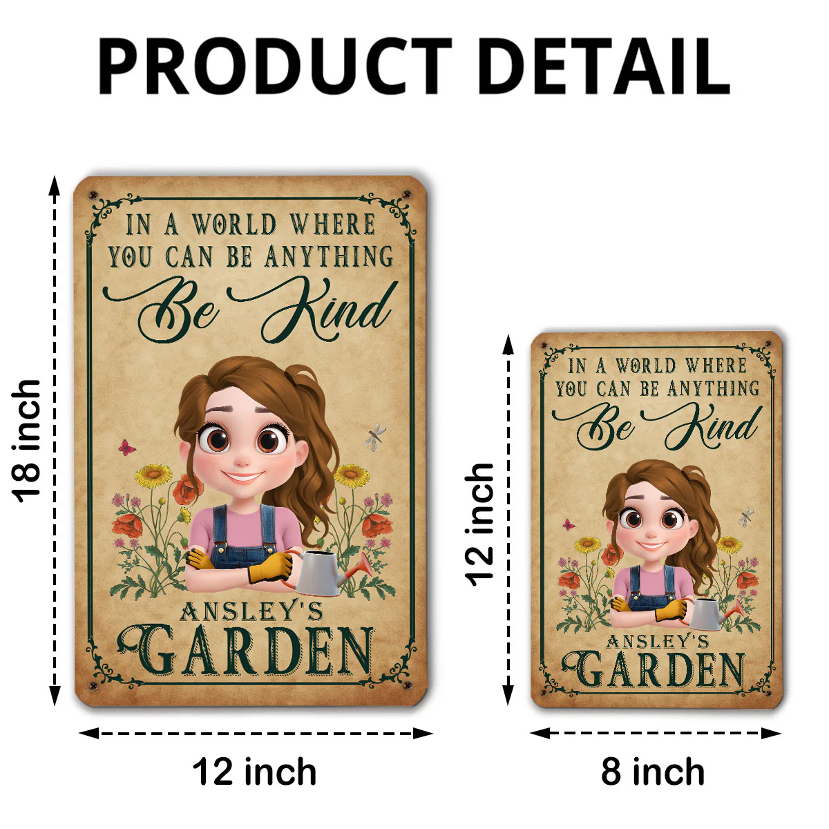In My World - Personalized Custom Metal Sign - Image 5