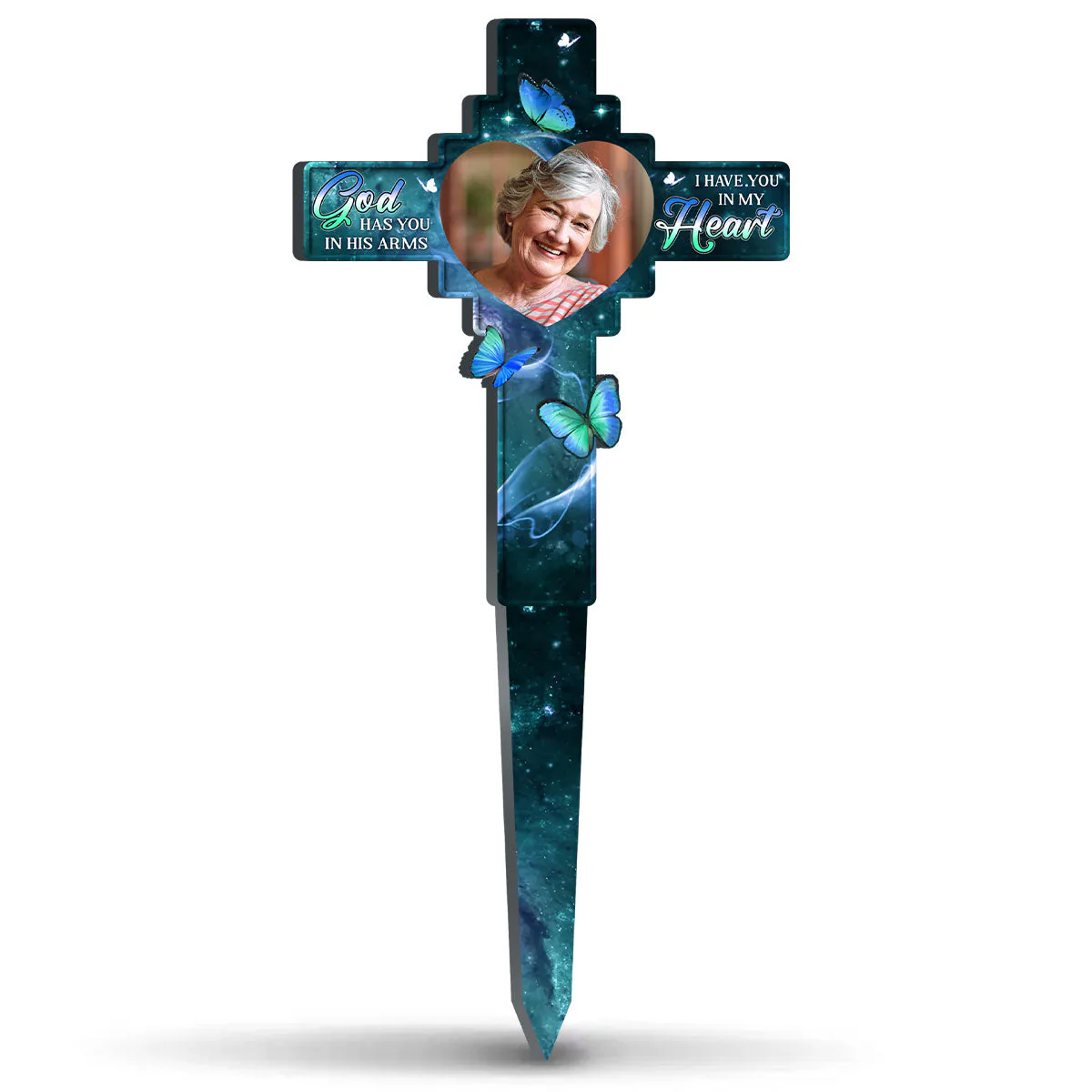 In Our Hearts Always - Personalized Custom Acrylic Garden Stake - Image 5