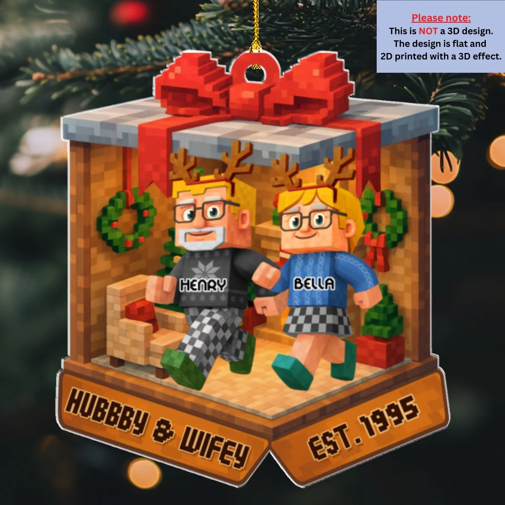 In The Box - Personalized Custom 3D Effect Acrylic Ornament - Image 6
