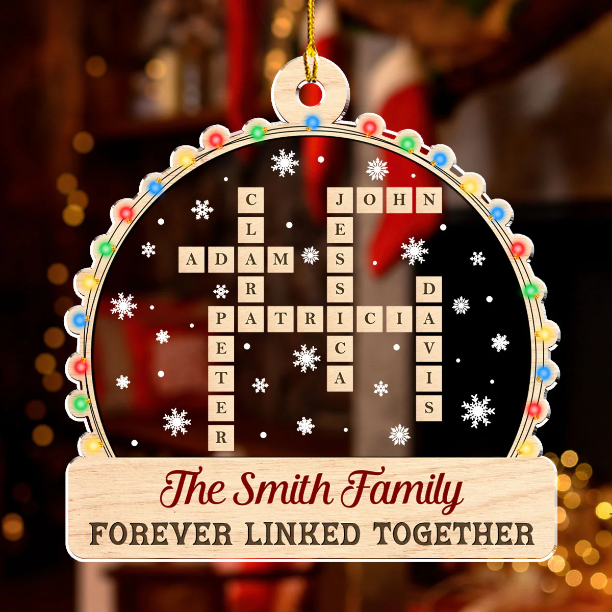 In This House We Love Christmas - Personalized Custom Acrylic Ornament - Image 2