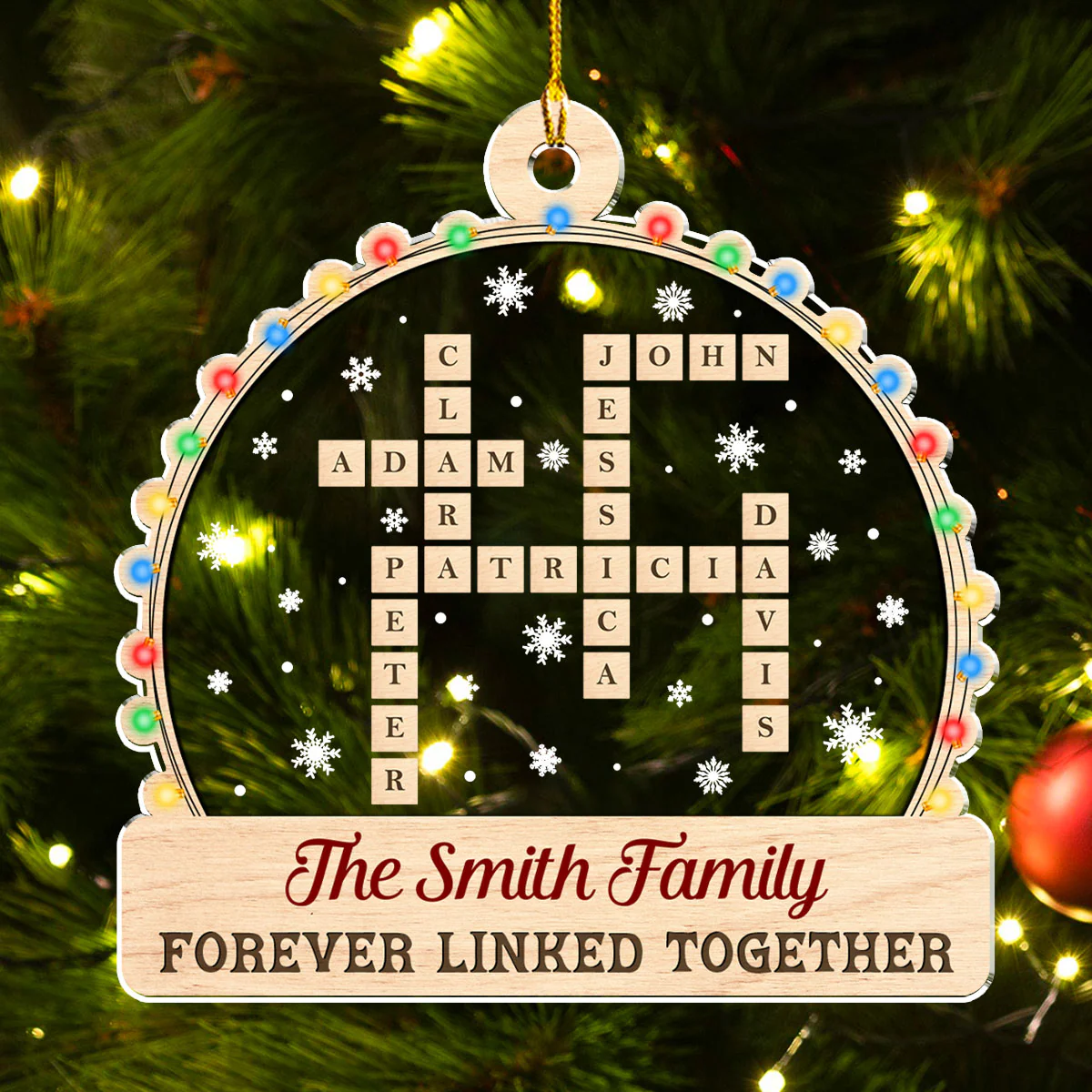 In This House We Love Christmas - Personalized Custom Acrylic Ornament - Image 4