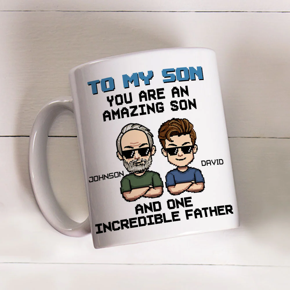 Incredible Father - Personalized Custom Coffee Mug - Image 4