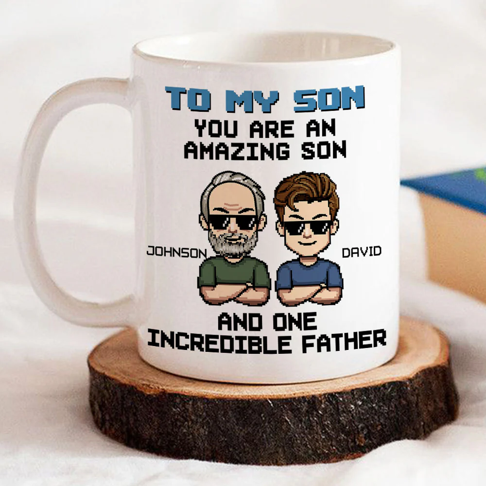 Incredible Father - Personalized Custom Coffee Mug - Image 5