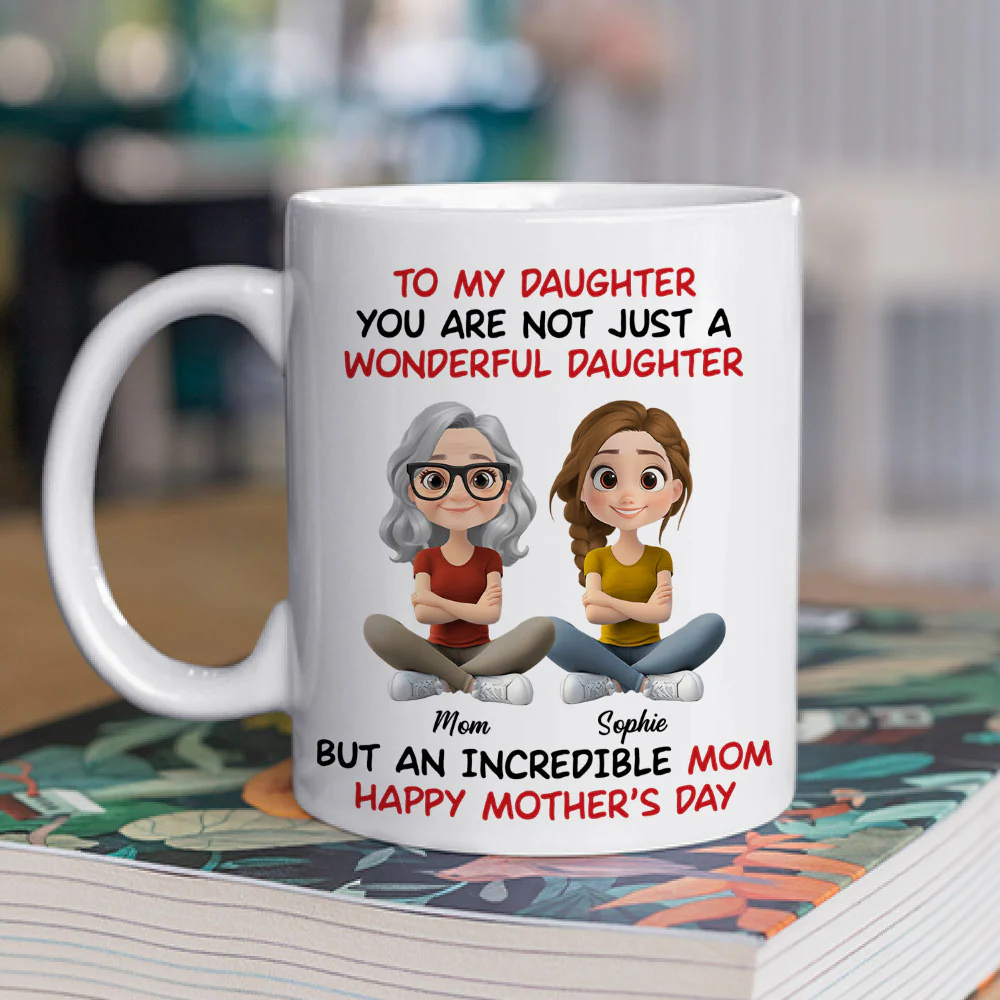 Incredible Mom - Personalized Custom Coffee Mug - Image 2