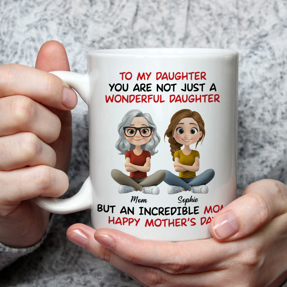Incredible Mom - Personalized Custom Coffee Mug - Image 3