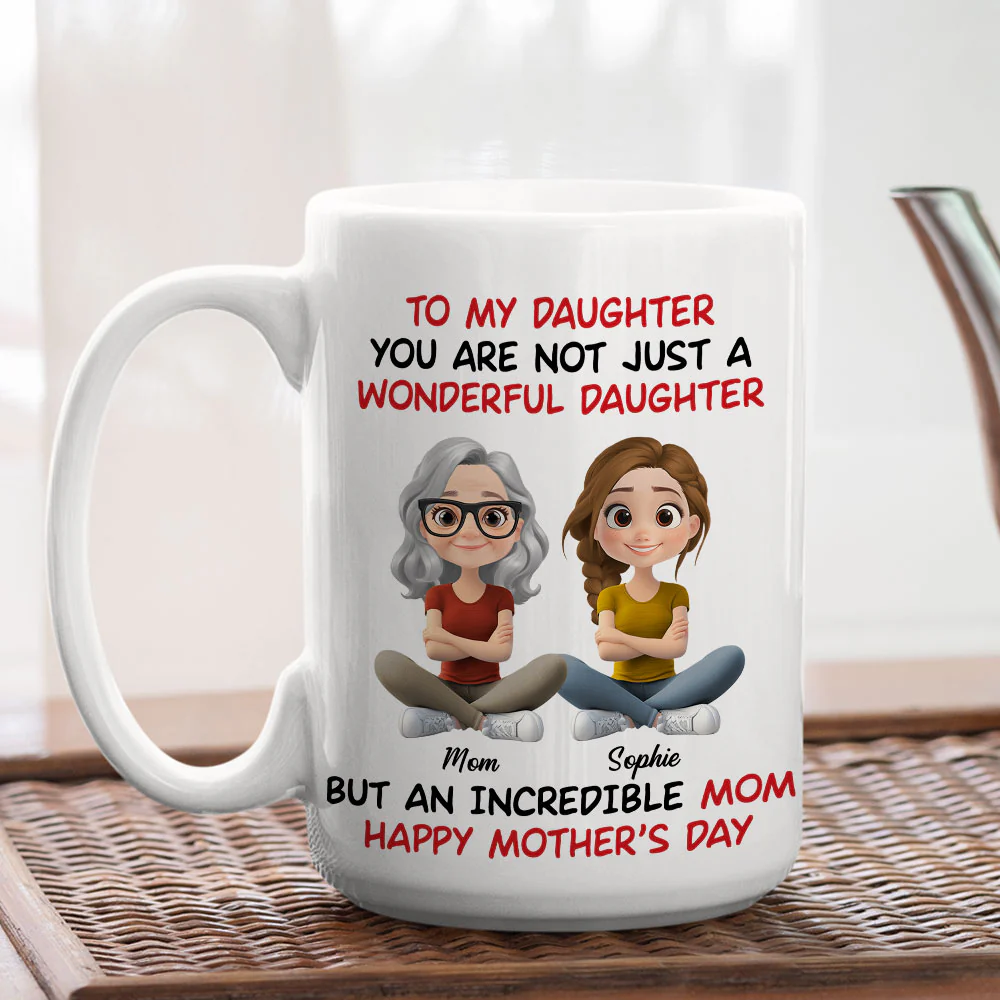 Incredible Mom - Personalized Custom Coffee Mug - Image 4