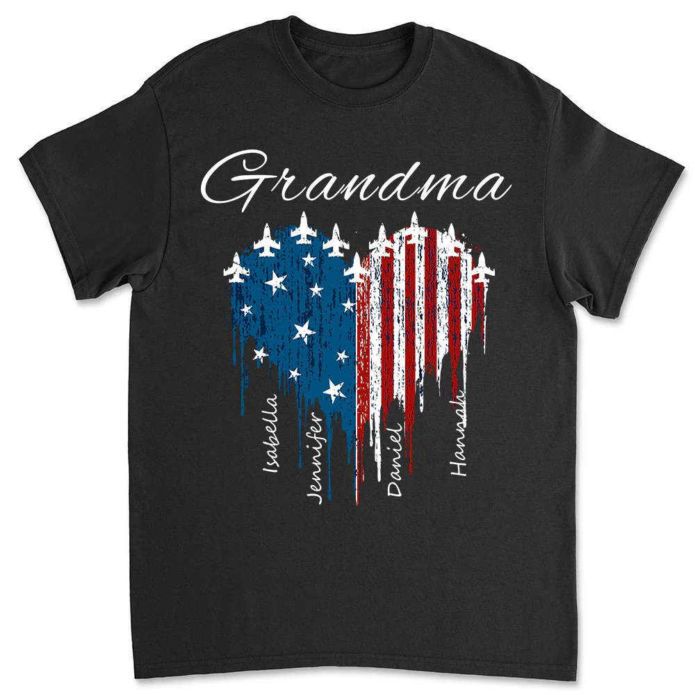Independence Day Grandma - Personalized Custom Shirt