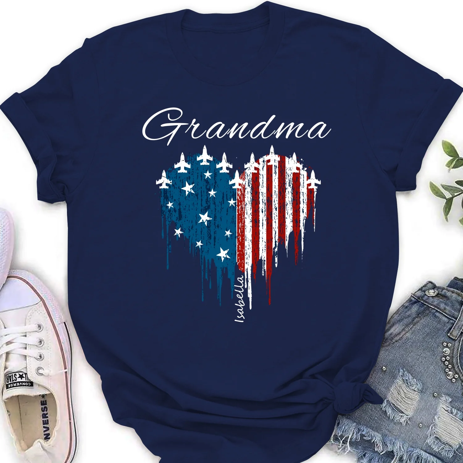 Independence Day Grandma - Personalized Custom Shirt - Image 17
