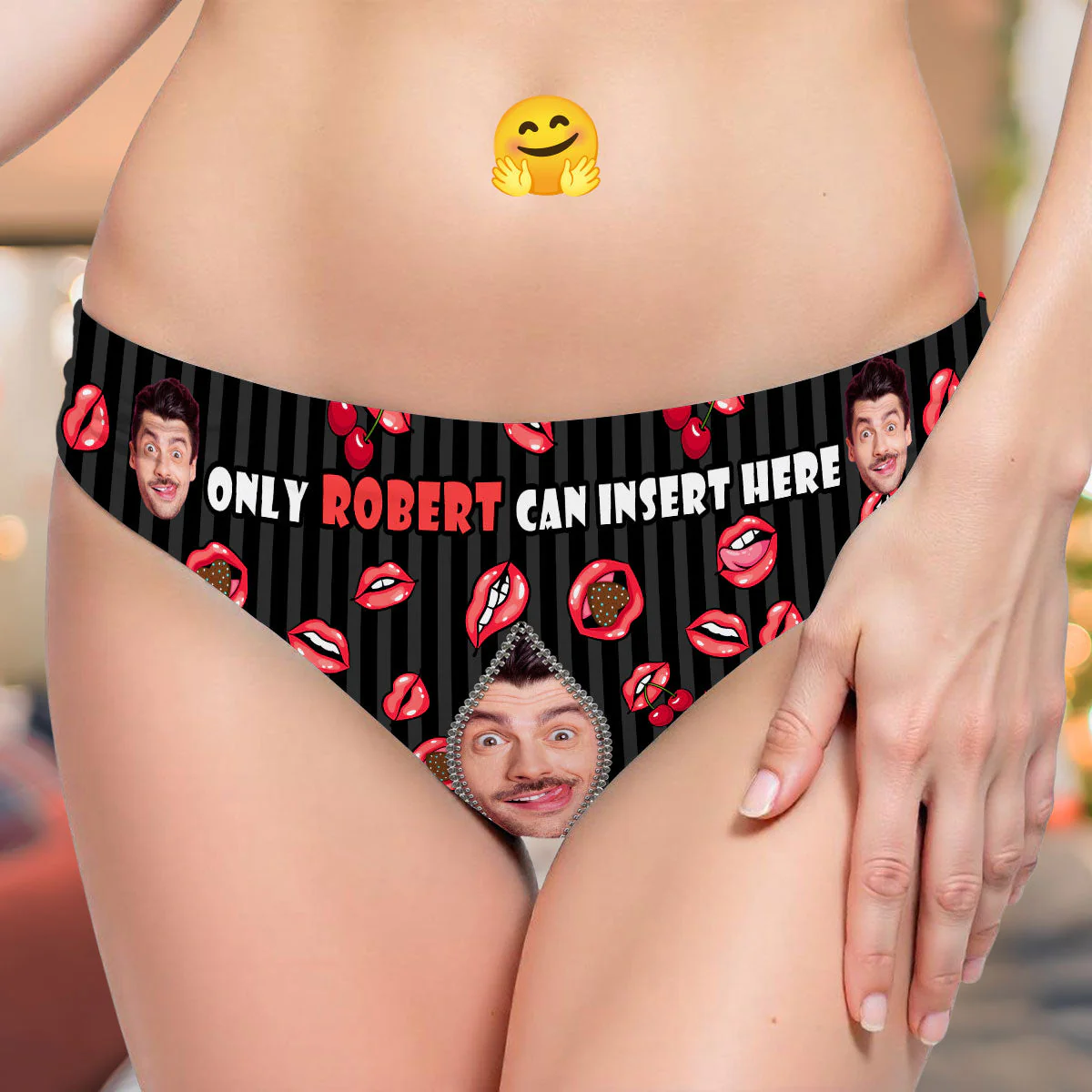Insert Here Husband Only - Personalized Women Briefs - Image 3