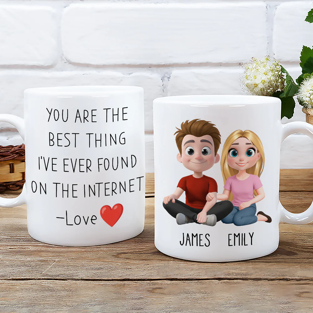 Internet Love - Personalized Custom Coffee Mug - Image 2