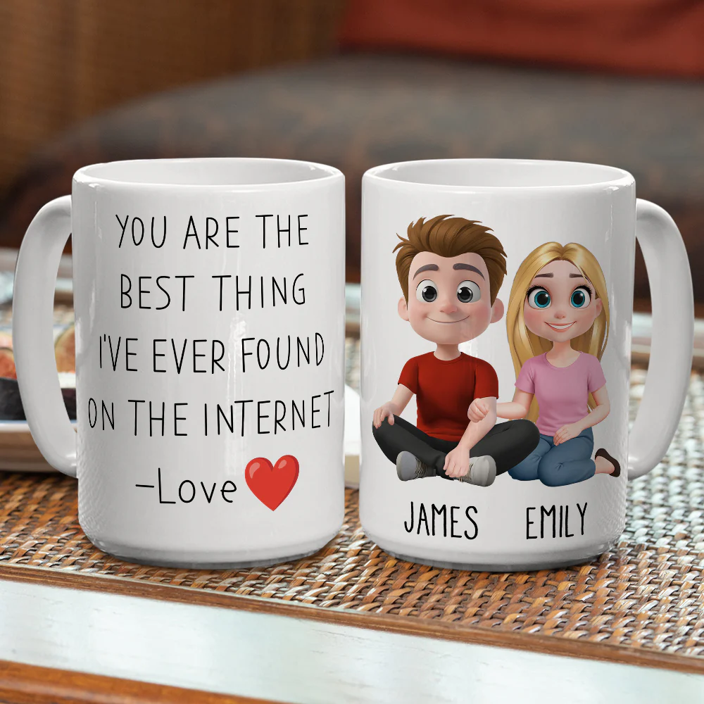 Internet Love - Personalized Custom Coffee Mug - Image 4