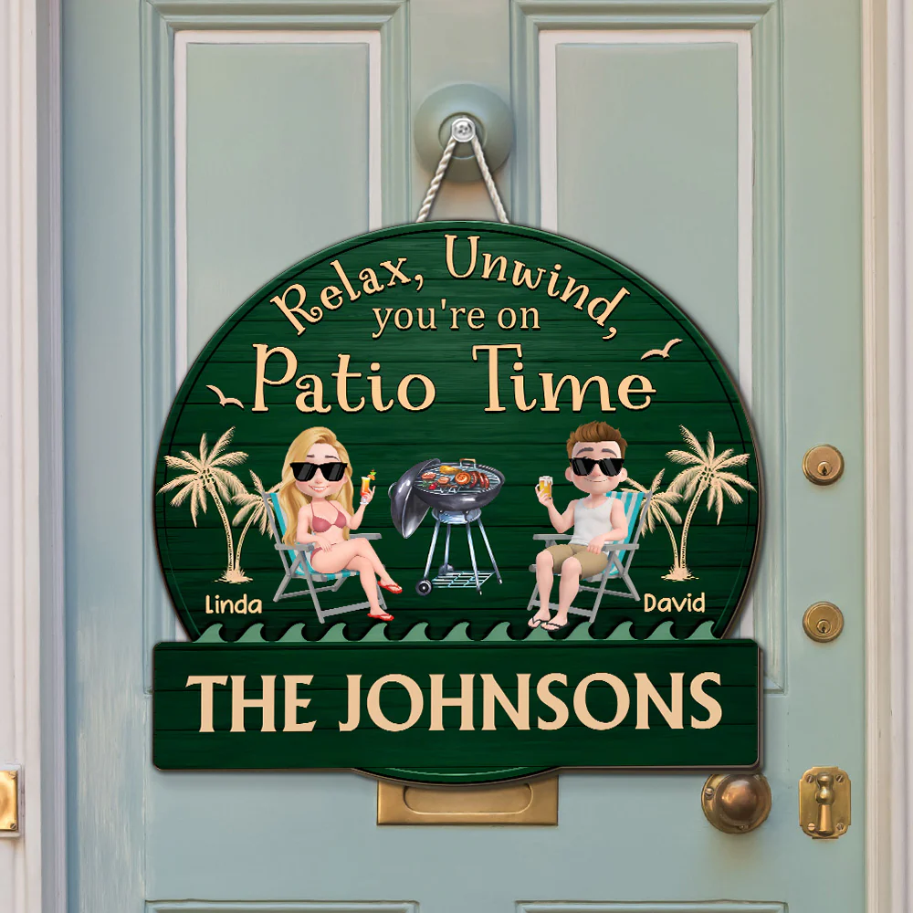 It Is Patio Time - Personalized Custom Wood Sign - Image 3