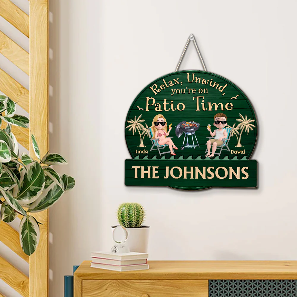 It Is Patio Time - Personalized Custom Wood Sign - Image 5