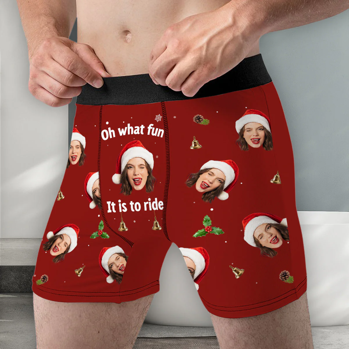 It Is to Ride - Personalized Photo Men's Boxer Briefs - Image 4