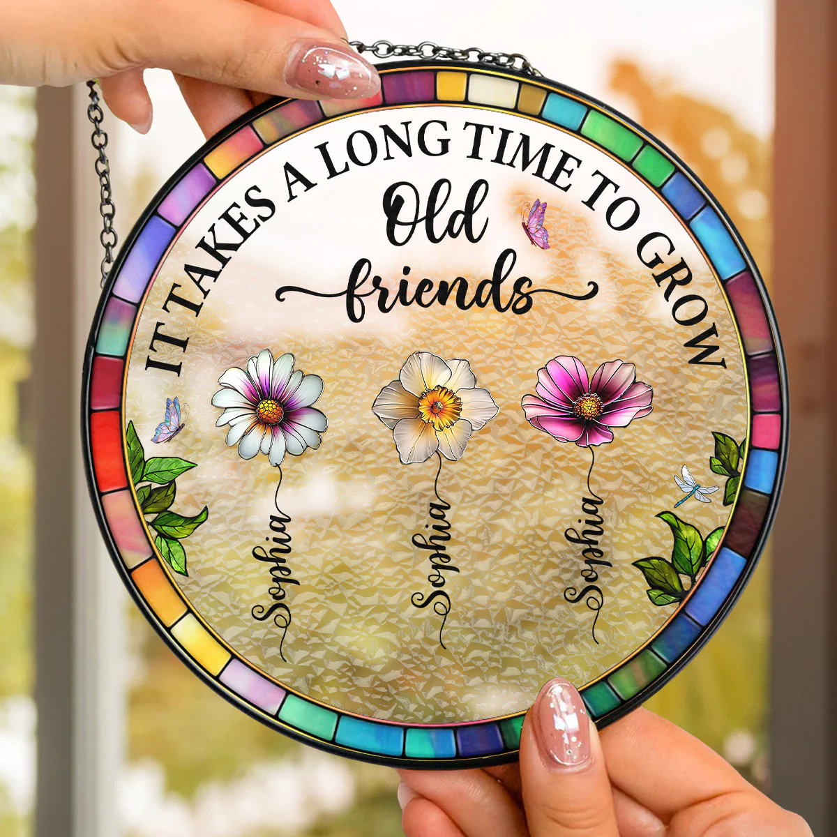 It Takes A Long Time - Personalized Custom Window Hanging Suncatcher - Image 2