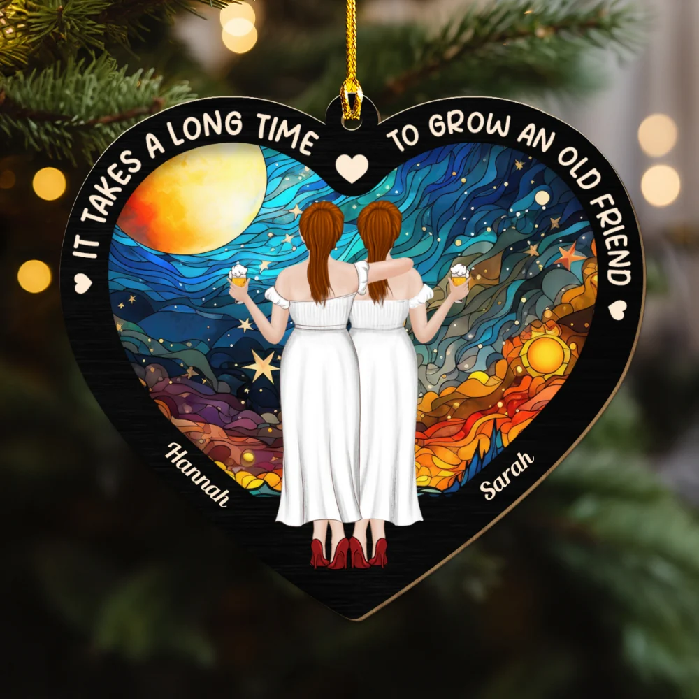It Takes A Long Time - Personalized Custom Wood Ornament - Image 4