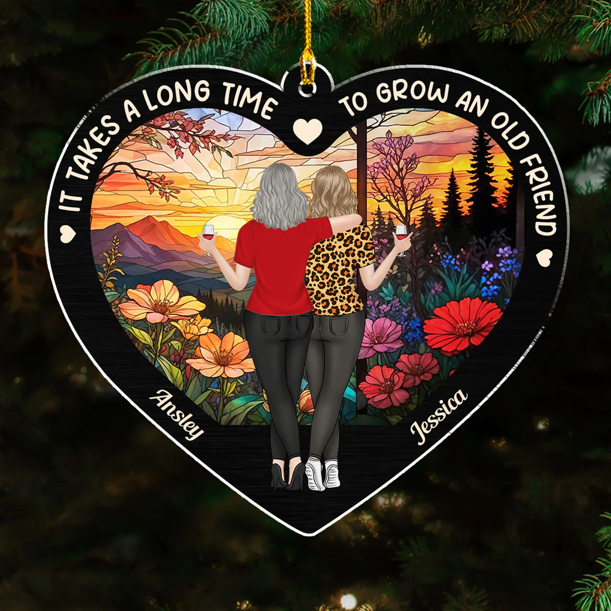 It Takes A Long Time To Grow - Personalized Custom Acrylic Ornament - Image 2