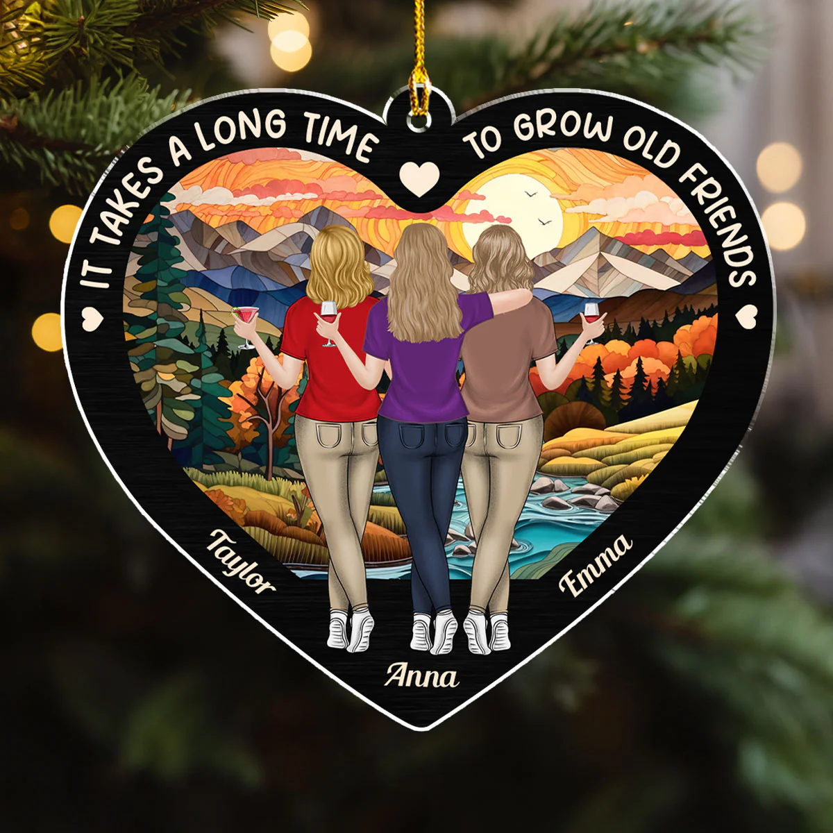 It Takes A Long Time To Grow - Personalized Custom Acrylic Ornament - Image 3