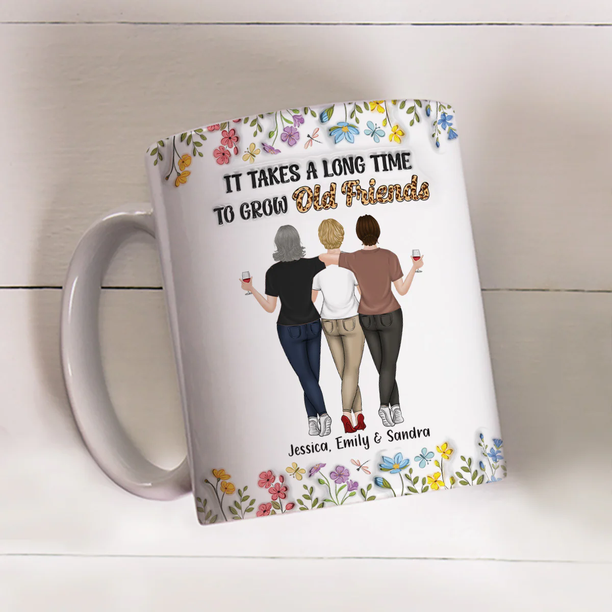 It Takes Us A Long Time - Personalized Custom 3D Inflated Effect Coffee Mug - Image 2