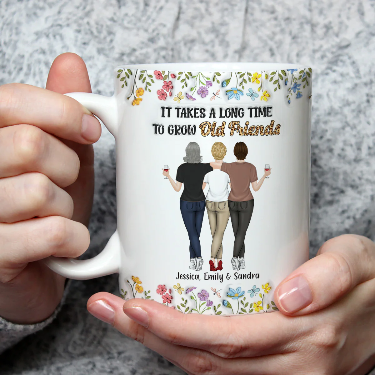 It Takes Us A Long Time - Personalized Custom 3D Inflated Effect Coffee Mug - Image 4