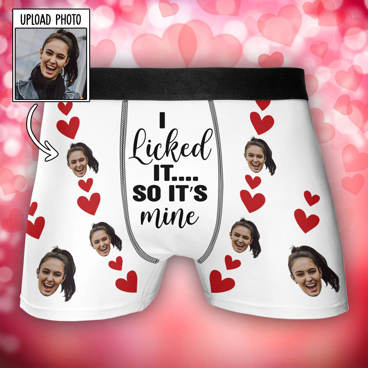 It's Mine - Personalized Photo Men's Boxer Briefs - Image 2