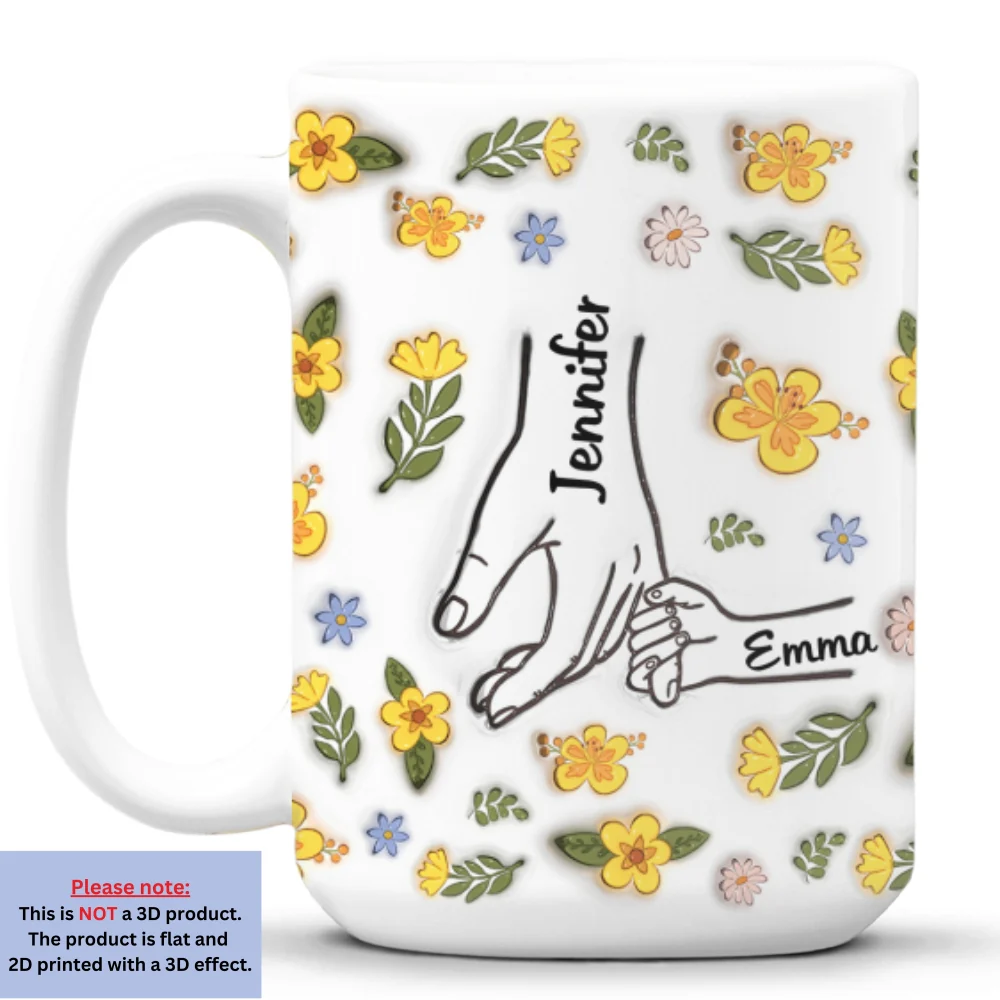 Jesus Holds Our Hand And Our Heart - Personalized Custom 3D Inflated Effect Mug - Image 11