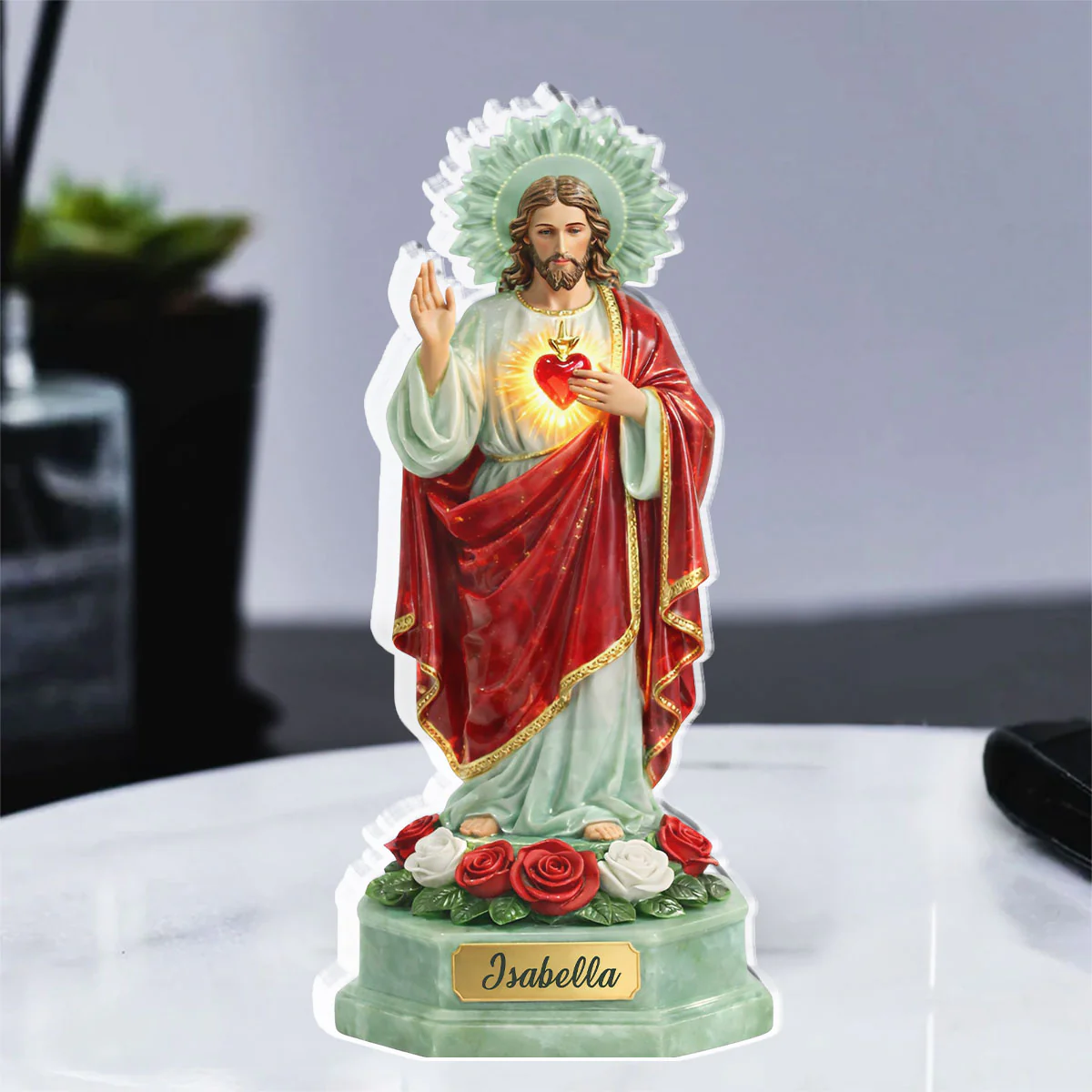 Jesus Is With Me - Personalized Custom Acrylic Plaque - Image 2