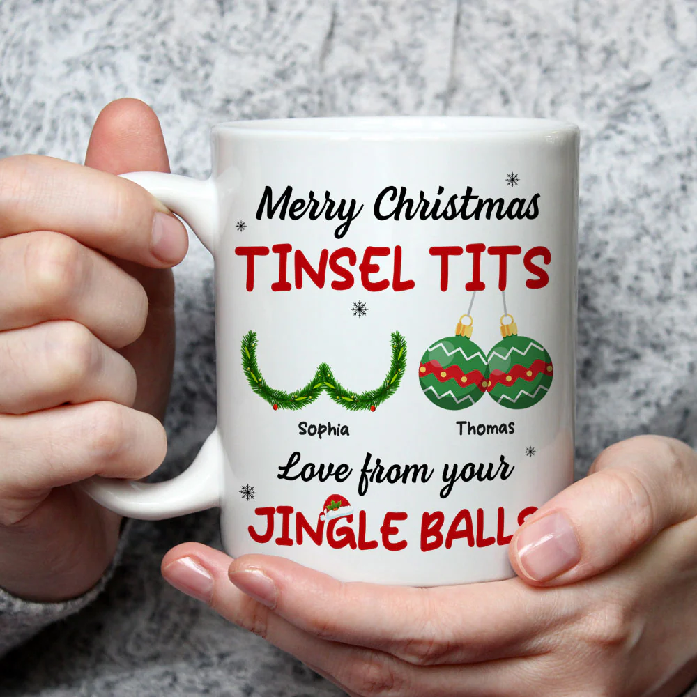 Jingle Balls - Personalized Custom Coffee Mug - Image 4
