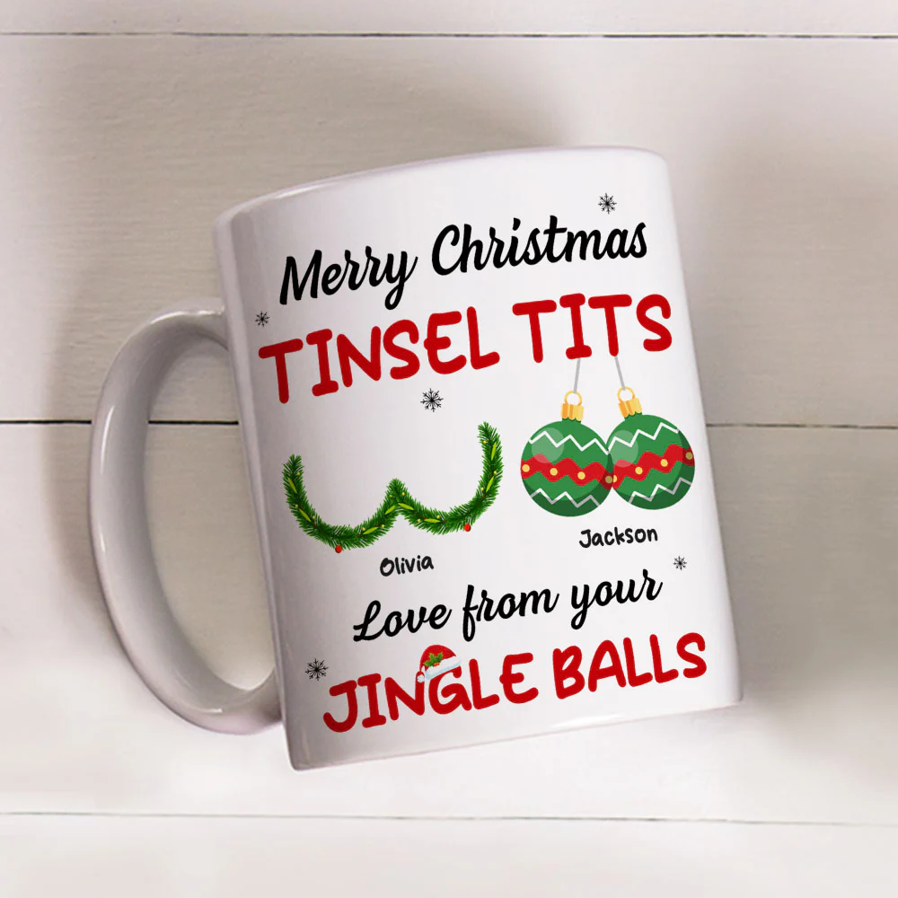 Jingle Balls - Personalized Custom Coffee Mug - Image 5
