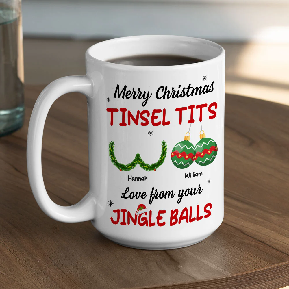 Jingle Balls - Personalized Custom Coffee Mug - Image 7