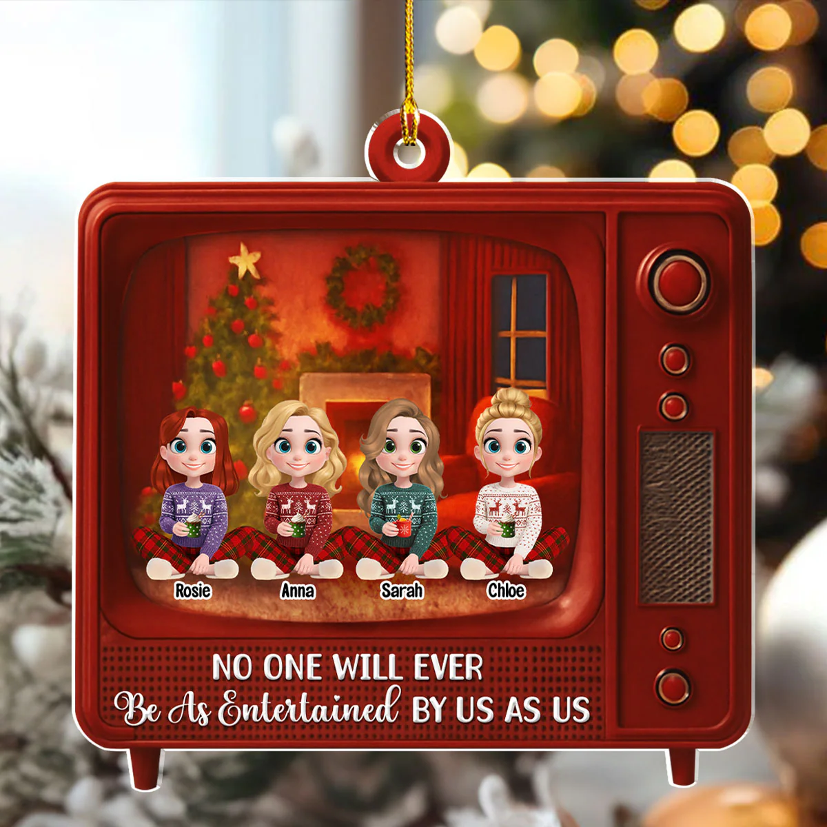 Jingle Bell Fabulous - Personalized Custom Acrylic Ornament - Image 4