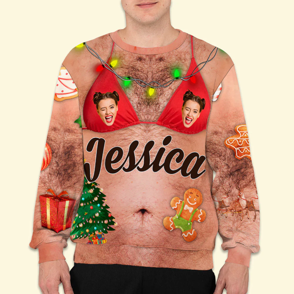 Jingle Bell - Personalized Custom All-Over-Print Sweatshirt - Image 5
