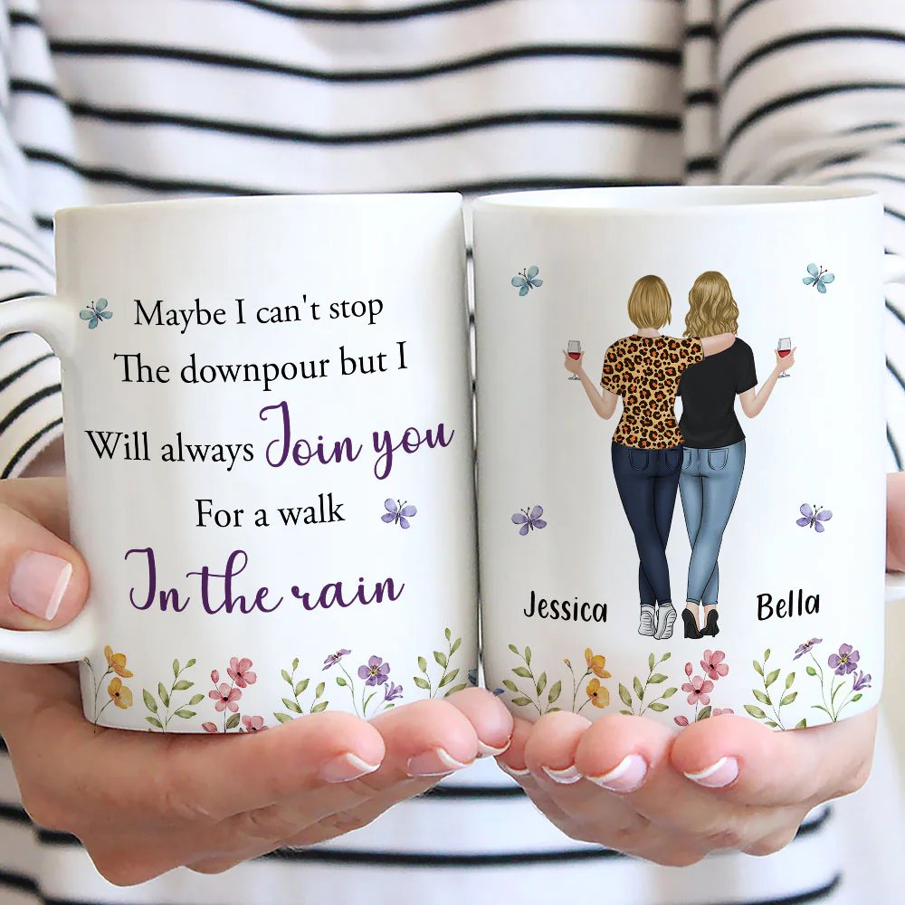 Join You For A Walk - Personalized Custom Coffee Mug - Image 2